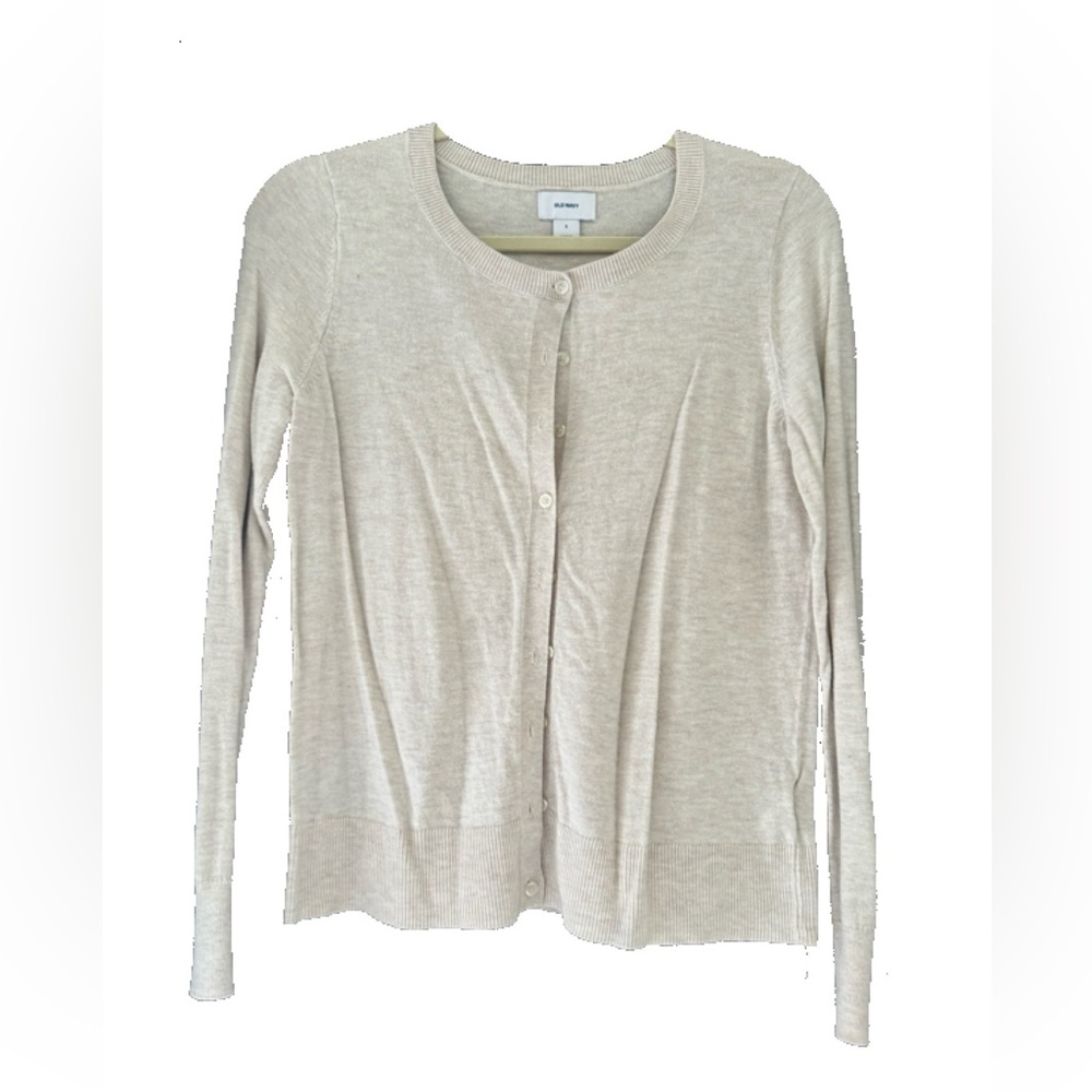 Old Navy White/Cream Button Front Cardigan Size S